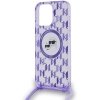 Karl Lagerfeld KLHMP15LHCKCKLCU iPhone 15 Pro 6.1 fioletowy/purple hardcase IML Crossbody Monogram Karl & Choupette Head M